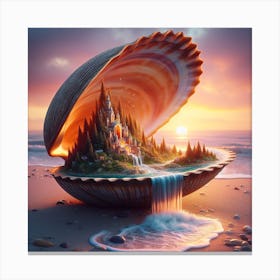 Castle In A Shell Canvas Print