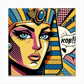 Pop Egyptian Nourhan Symphony Canvas Print