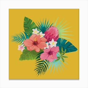 Tropical Florals Canvas Print