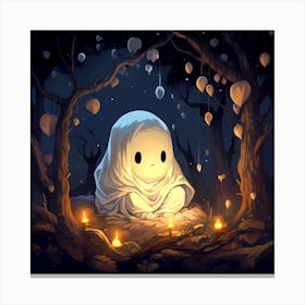 Ghost In The Woods 5 Canvas Print