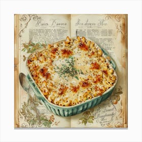 Macaroni And Cheese Canvas Print