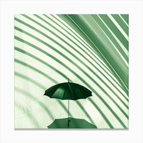 Shadow Of An Umbrella Canvas Print