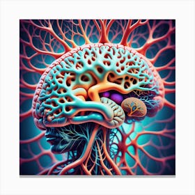 Human Brain And Nervous System 17 Canvas Print
