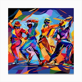 Colorful Dancers Canvas Print