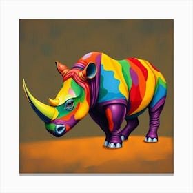 Rhino 8 Canvas Print