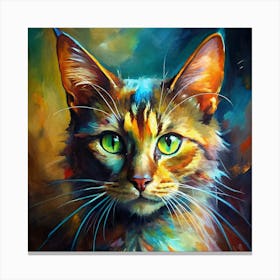 Cat Portrait Canvas Print