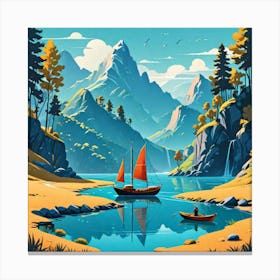 Landscape Painting Canvas Print