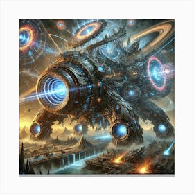 A Depiction Of The Multiversal Siege Engine, A Mas Canvas Print