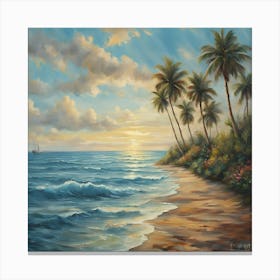 Sunset Beach Canvas Print