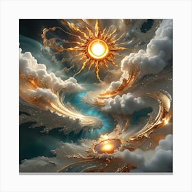 Golden Sun 1 Canvas Print