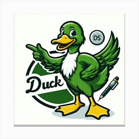 Duck Logo Canvas Print