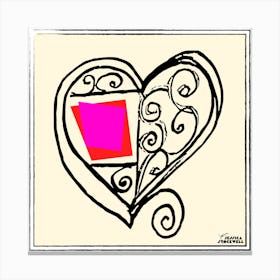 Happy Hearts full of boldness by Jessica Stockwell Canvas Print