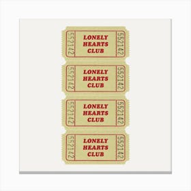 Lonely Hearts Square Canvas Print