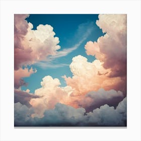 Clouds Stock Videos & Royalty-Free Footage 1 Canvas Print