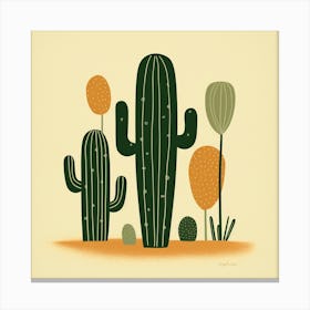 Cactus Print 15 Canvas Print