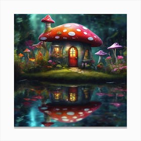 House in the Toadstool Canvas Print