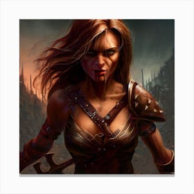 Dwarven Warrior 1 Canvas Print