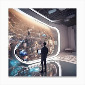 Futuristic World 3 Canvas Print