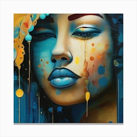 Blue Eyed Woman 1 Canvas Print