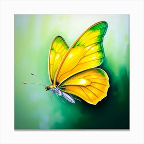 Yellow Butterfly Canvas Print Canvas Print