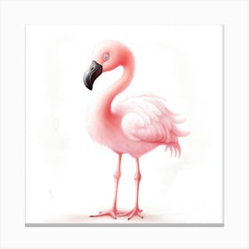 Pink Flamingo Canvas Print