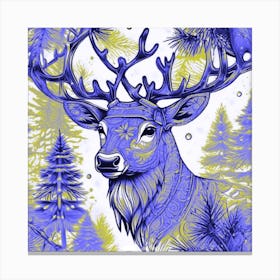 Purple Rudolph Canvas Print