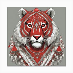 Red Tiger Canvas Print