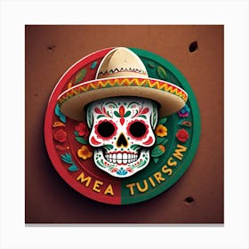 Mexican Skull 67 Canvas Print