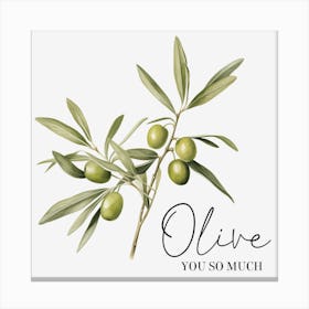 Olive Branch 3 Canvas Print
