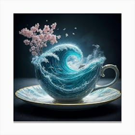 Wave In A Teacup Canvas Print