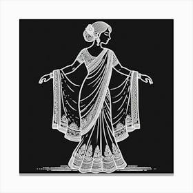 Amazing Paper cutting art works of Elegance 1 Canvas Print