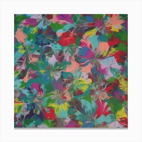 Abstract Flower Painting 2 Canvas Print