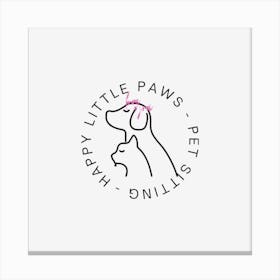 Little Paws Happy Online Canvas Print