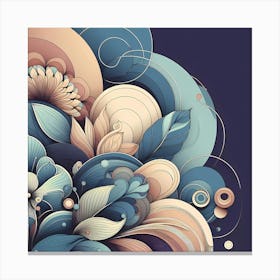 Abstract Floral Art Canvas Print