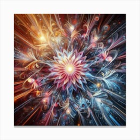 Psychedelic Flower Canvas Print