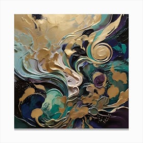 A Dramatic Abstract Painting 3 Canvas Print