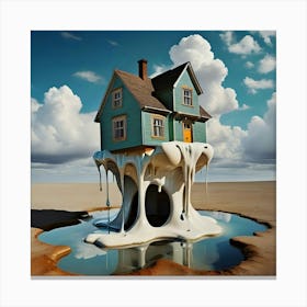 House On Ice Canvas Print