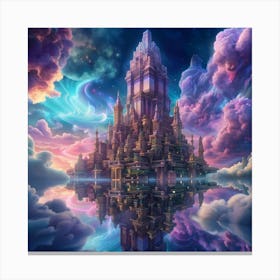 City In The Clouds 1 Canvas Print