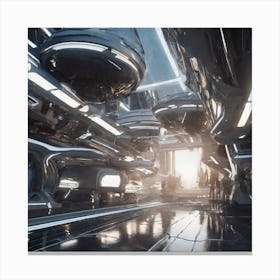 Futuristic City 337 Canvas Print