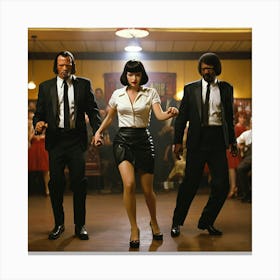 Leonardo Diffusion Xl Pulp Fiction Dance 1 Canvas Print