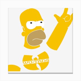 Simpson Wu Tang Canvas Print