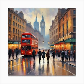 London Street Scene Canvas Print