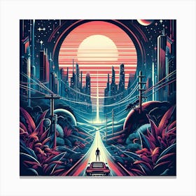 Futuristic City 16 Canvas Print