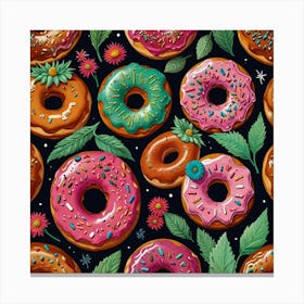 Default Donut Plant Art Print 3 Canvas Print