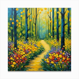 Path In The Woods Canvas Print