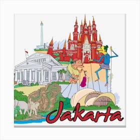 Jakarta Canvas Print