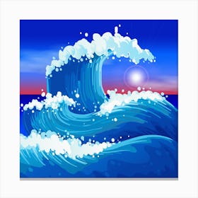 Japanese Wave Japanese Ocean Waves Canvas Print