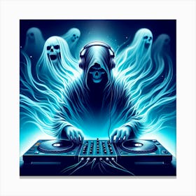 Ghost Dj 1 Canvas Print