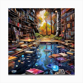 Library Canvas Print