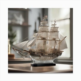 Model Ship Canvas Print